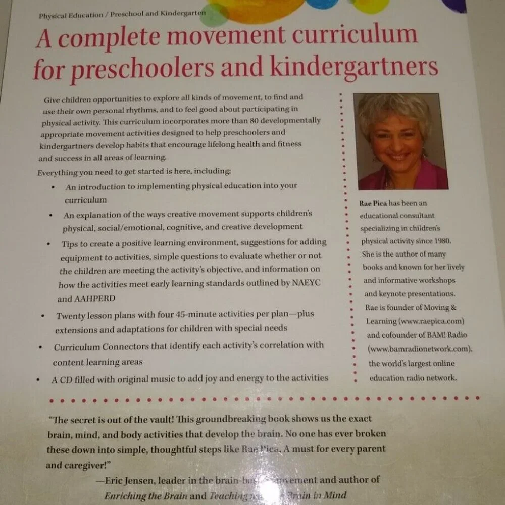 Moving & Learning A Physical Educations Curriculum + CD by Rae Pica New